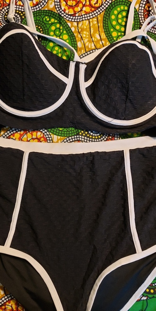 Forever 21 plus Black high waisted bikini